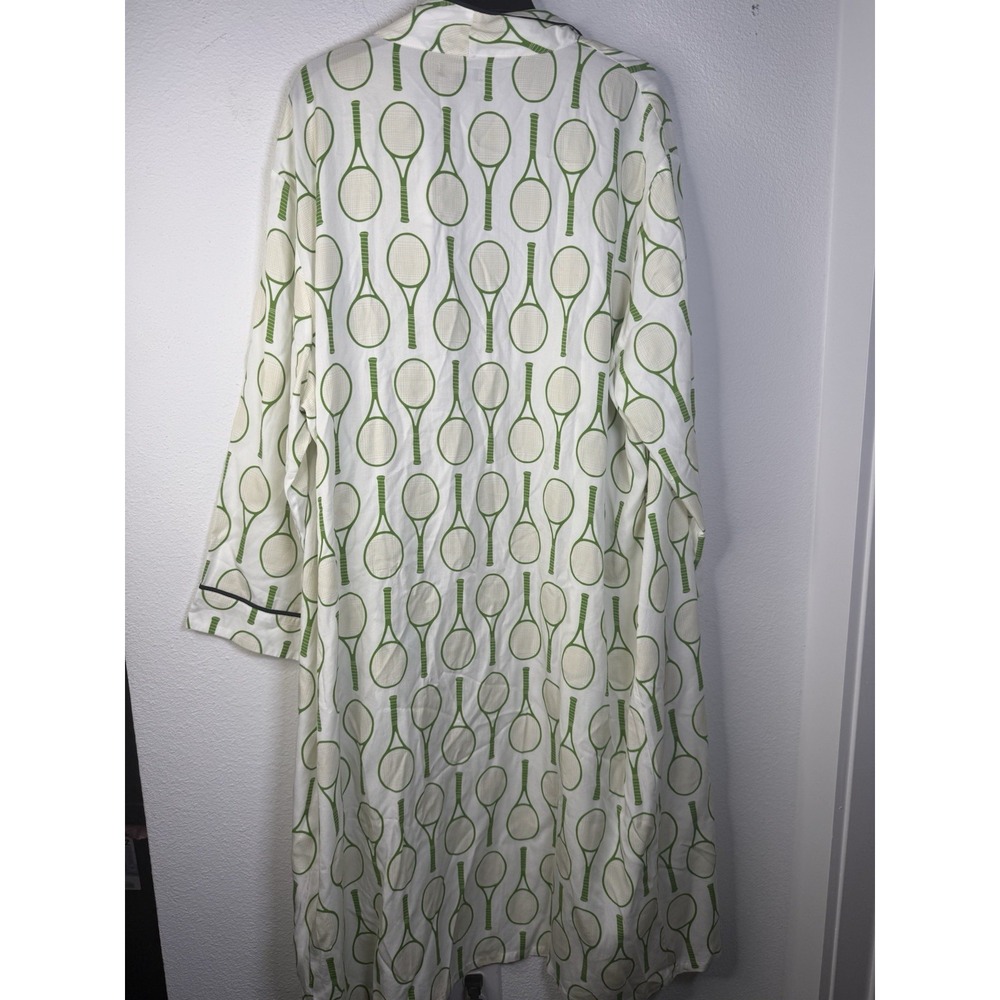 Katie Kime Tennis Monogrammed K S Robe Size L/XL No Belt Cotton‎ Soft - Picture 5 of 6